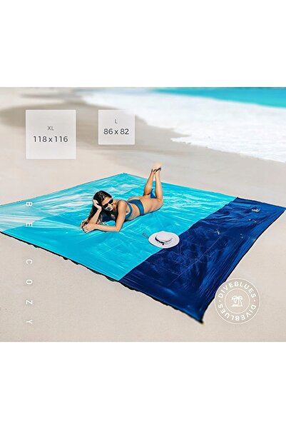 NO BRAND 280 x 300cm SALTEA DE PLAJĂ ȘI PICNIC EXTRA MARE, REZISTENTĂ LA PETE...