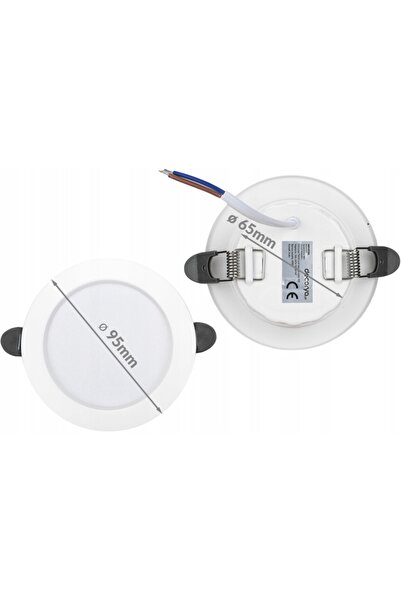 NO BRAND 3x Corp de iluminat LED tip panou de tavan 6W 3000K, Downlight pentr...