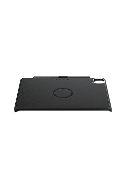 NO BRAND Husă Satechi din Piele Vegană Neagră pentru Apple iPad Pro 11 cu Suport