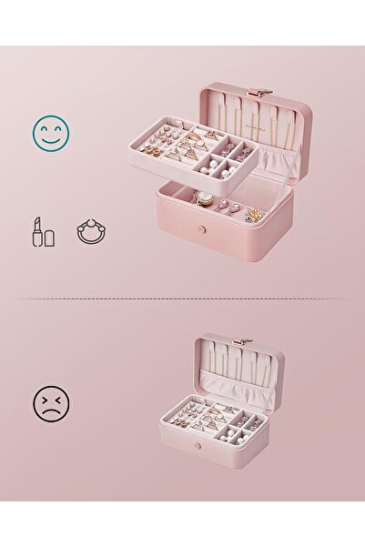 NO BRAND Cutie de bijuterii, Cutie de depozitare, Organizator de accesorii, C...