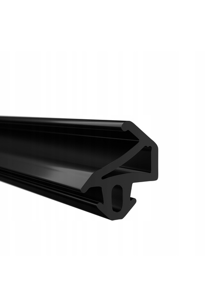 NO BRAND Bandă de etanșare pentru ferestre PVC Negru PLUS-TEC S-1155 50m