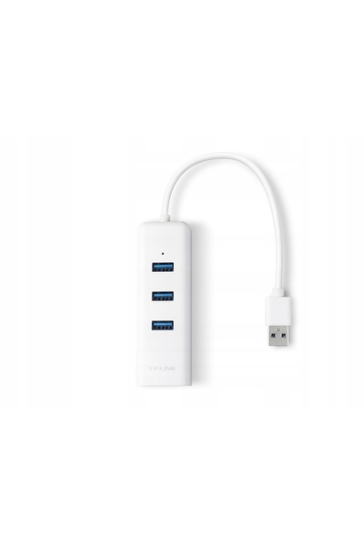 TP-LINK Placă de rețea Gigabit UE330 (10/100/1000Mbit) + Hub USB 3.0 cu 3 por...