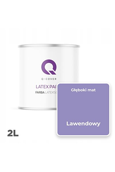 NO BRAND Vopsea latex pentru pereți, mat intens, 2L, culoare lavandă H2629, P...