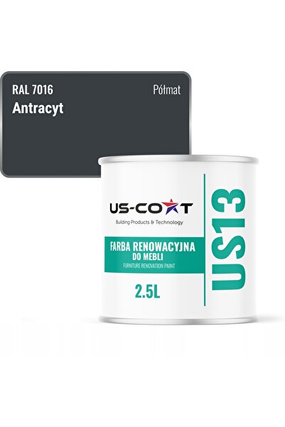 NO BRAND Vopsea pentru fața dulapului de bucătărie Antracit RAL 7016 Semimatt...