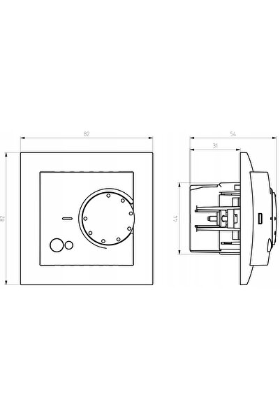 NO BRAND REGULATOR DE TEMPERATURĂ Z CZ. AIRBAG ARIA RTP-1UN/m/33 NEGRU