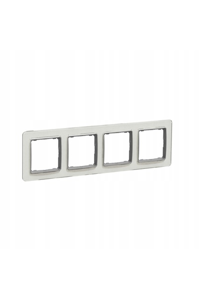 Schneider Electric SCHNEIDER SEDNA ELEMENTS CADRU CU 4 PIESE, STICLĂ ALBĂ