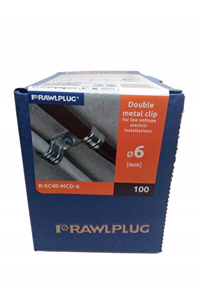 NO BRAND Mâner din oțel pentru cabluri, dublu 6 mm, galvanizat. 100 BUCĂȚI