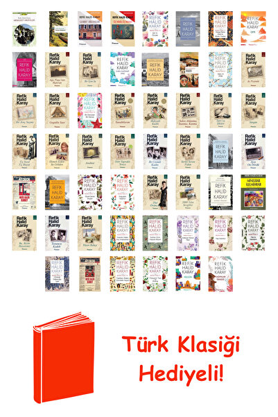 İnkılap Kitabevi Refik Halid Karay 54 Kitap Seti + Türk Klasiği Hediye