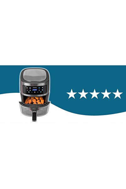NO BRAND Friteuză cu aer cald 5L 1600W, fără ulei, cu panou de 8 programe