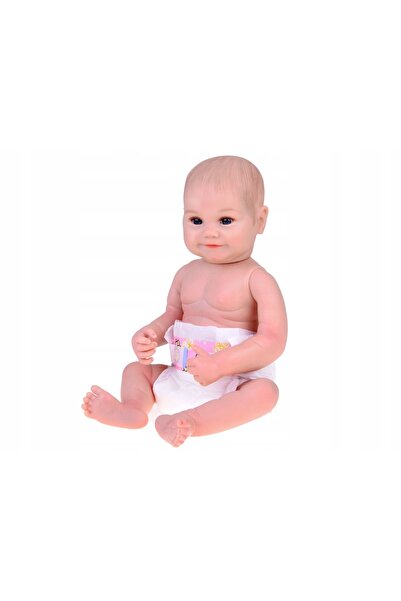Jokomisiada Păpușă bebeluș drăguță și moale, 50 cm, realistă + scutec și bibe...