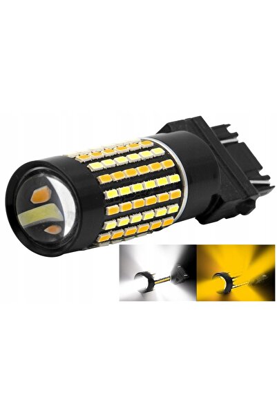 NO BRAND P27/7W LED 3157 Bicolor 120xSMD 2 bucăți Bec