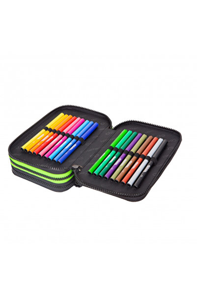 NO BRAND Penar pliabil cu trei compartimente CoolPack „game night”
