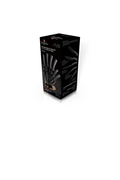 Berlinger Haus SET DE 6 CUȚITE + FOARFECĂ PE SUPORT MOONLIGHT METALLIC LINE B...