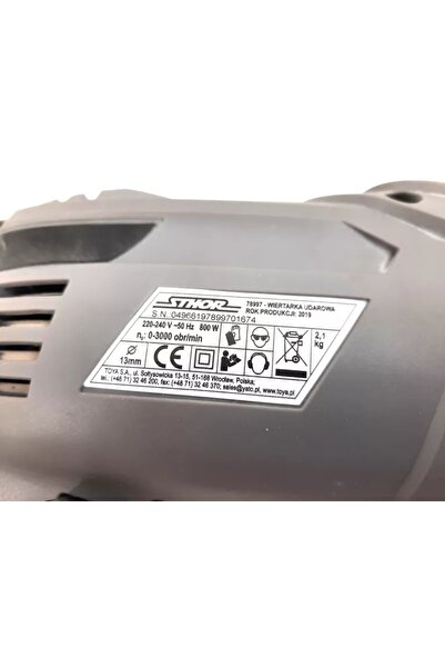 Sthor Mașină de găurit verticală de 800W cu mandrină de 13mm 78997
