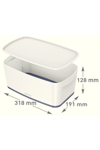 Leitz Cutie MY BOX mică cu capac alb-verde