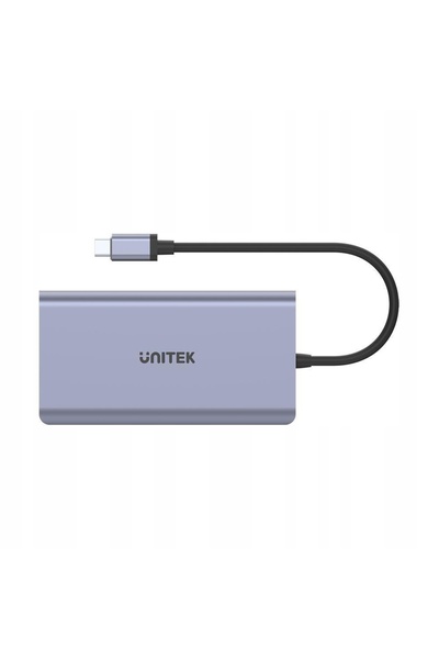 Unitek USB-C la 2x USB 3.1 HDMI DP RJ-45 cititor de carduri SD
