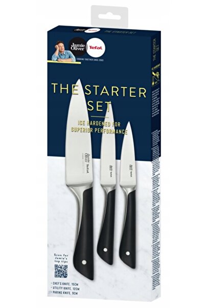 TEFAL Set complet de cuțite ascuțite Jamie Oliver 9, 12, 15 cm, 3 piese