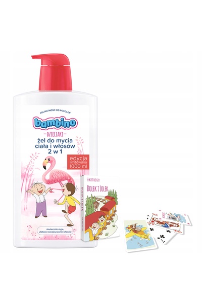 Bambino 3 x Gel de baie pentru copii 3 în 1 Flamingos 1000 ml