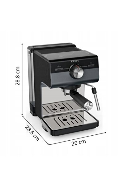 Krups Autentic+ C80 XP384G10 Aparat de cafea espresso cu duză pentru spumă de...