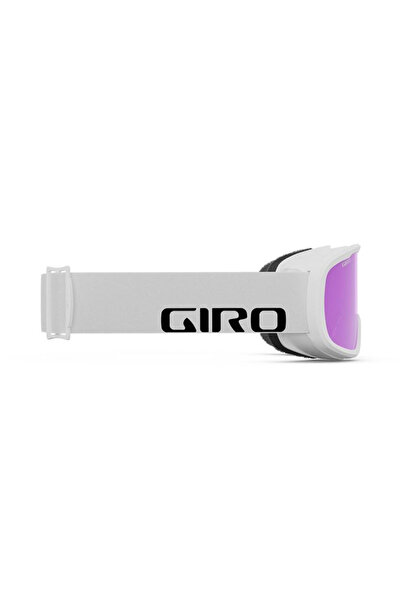 Giro Ochelari de schi Cruz White Wordmark Amber Pink pentru ochelari de vedere
