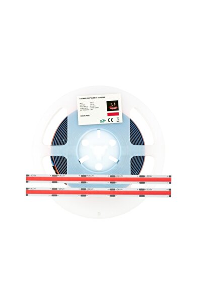 NO BRAND Bandă LED decorativă Roz 2400 LED-uri 480 LED-uri/m COB 9W 5m