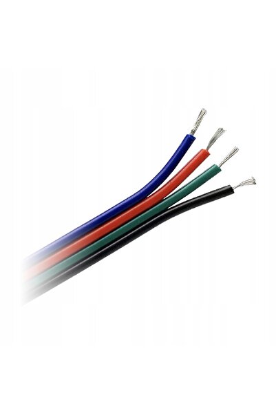 Adviti Cablu pentru benzi LED RGB 4x0,35mm² 4 conductoare 25 metri