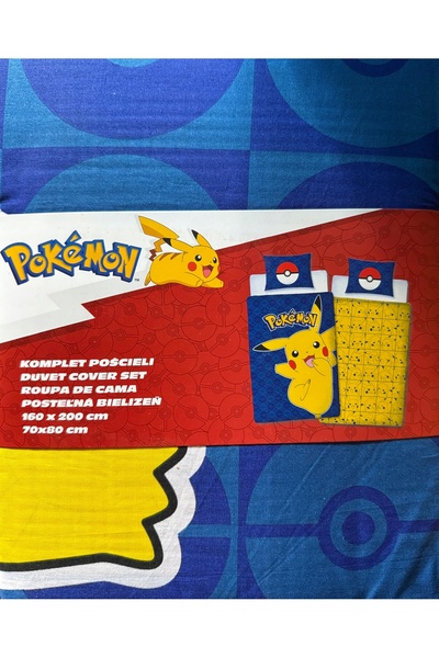 NO BRAND Halantex Lenjerie de pat Pokemon 160 x 200 70 x 80 Bumbac Bumbac Pok...