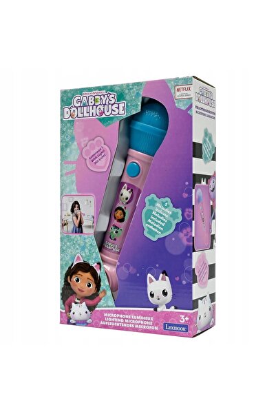 LEXIBOOK Koci Domek Gabi Microfon cu lumini și difuzor - karaoke pentru copii