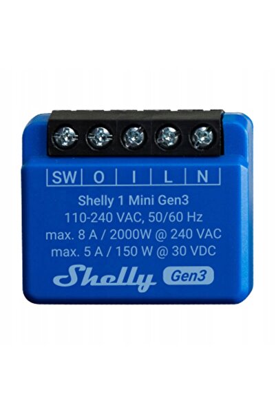 Shelly 1 CONTROLLER MINI WI-FI BLUETOOTH PENTRU AUTOMATIZAREA SISTEMELOR SMAR...