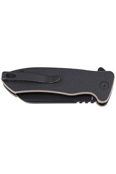 NO BRAND Folder Kubey Creon Negru/Brun G10, Cuțit pliabil Blackwashed AUS-10 EDC