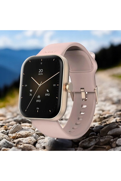 Hama Fit Watch 5000 Smartwatch Sport Ceas de mână dreptunghiular Auriu Roz
