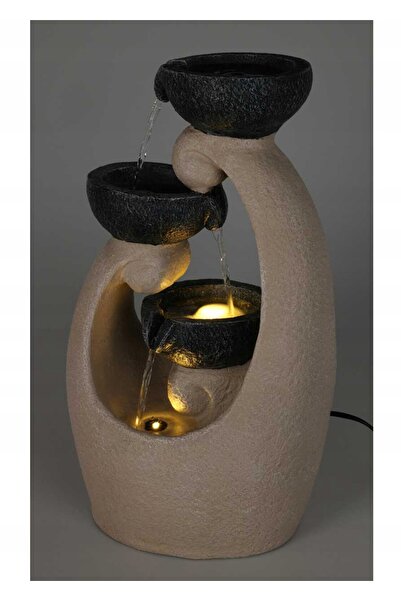 Progarden Fântână decorativă în formă de ceașcă cu iluminare LED, 48 cm, cu a...