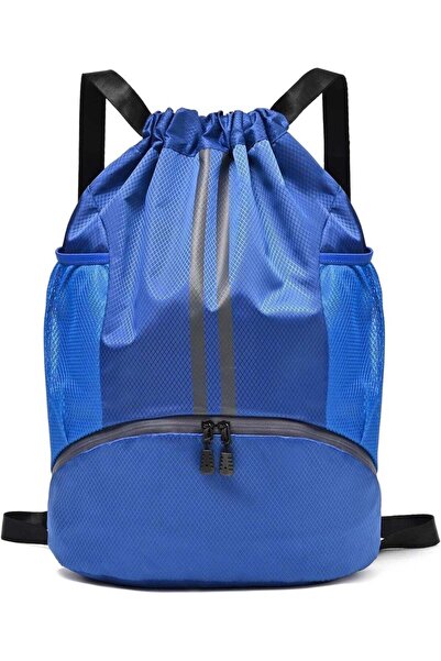 Generic Drawstring Gym Bag with Shoe Compartment, Waterproof Sports Backpack ...