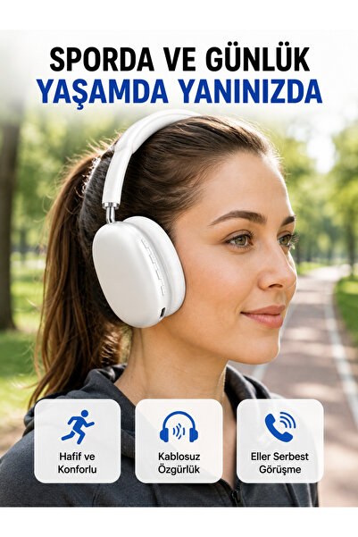 Mor AVM Stereo Ses Kaliteli Bluetooth Kulaklık | Katlanabilir ve Ergonomik Tasarım Yeni Nesil
