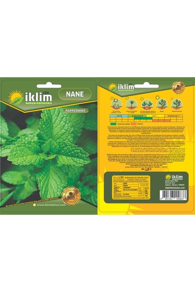 İKB FİDE VE TOHUM Nane Tohumu | Peppermint | Kapalı Tohum