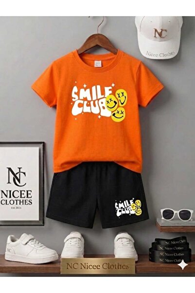 Leto Lykia Summer Children's T-Shirt Shorts Unisex (Si̇mi̇le Club Printed)