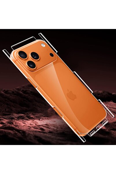 kılıffuarı Apple iPhone 18 Pro Max Arka Jelatin Koruyucu 360 Darbeye Dayanıkl...