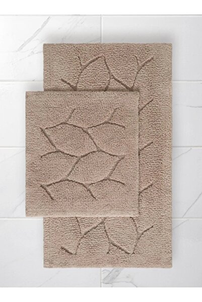 Çapa Home Noddle Authentic Leaf Model 100% Cotton 2 Piece Toilet Set