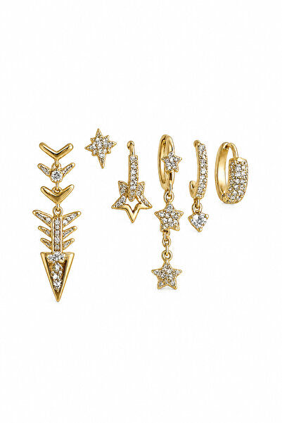 Okko Store Multi-Charm 6-Piece Earrings