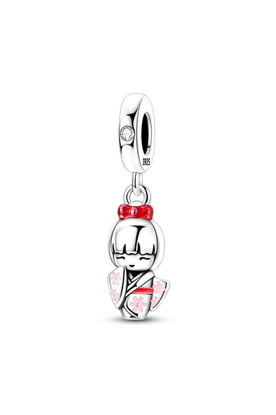 Choice KTC1933-2 925 Silver Japanese Culture Cute Cat Dharma Egg Tumbler Char...