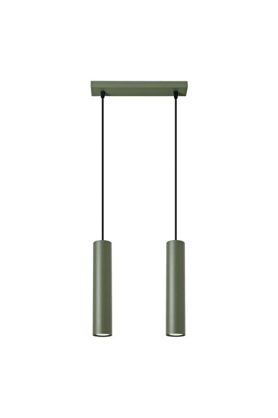 SOLLUX Lustră suspendată LAGOS 2, verde măsliniu
