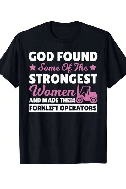 21JNRY تي شيرت رجالي بتصميم مشغل آلات ثقيلة مضحك مع عبارة سائق الرافعة الشوكي...
