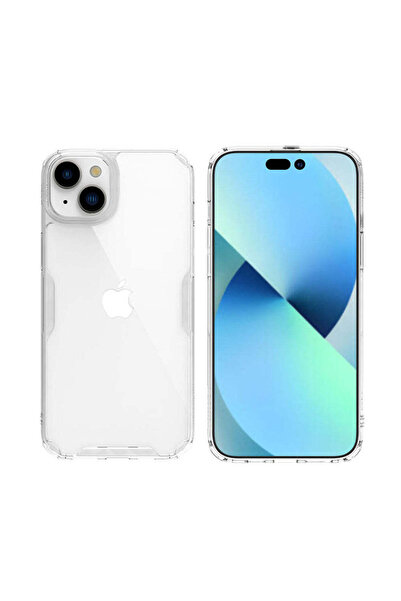 Nillkin Husă pentru iPhone 15 Plus, Husă TPU Nature, albastru - transparent