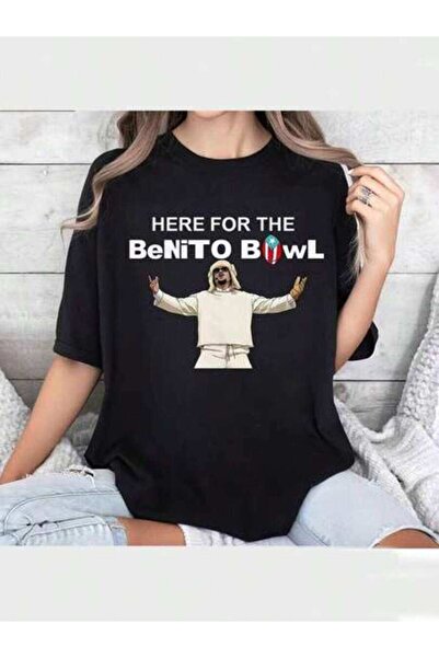 21JNRY تي شيرت BeNiTO BowL - قميص كاجوال بأكمام قصيرة وياقة دائرية مع طباعة ح...