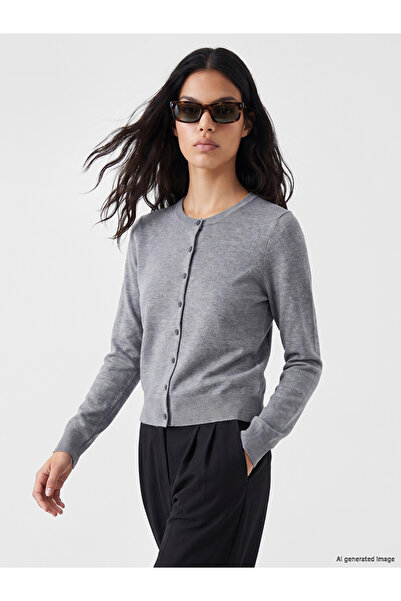 LC Waikiki Cardigan tricotat de damă cu guler rotund