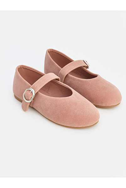 LC Waikiki Faux Suede Girls' Ballet Flats