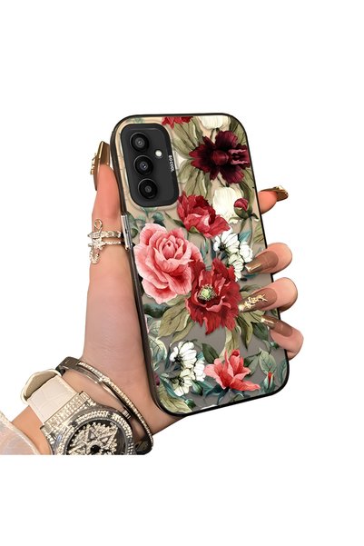 ucuc Samsung Galaxy F23 Compatible Hard Acrylic Back Silicone Edge Lens Prote...