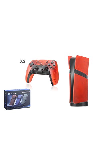 HADRON GS5 ULTRA Retro Oyun Konsolu PS2, PSP, PS1 128 GB Çift GamePad Kırmızı...