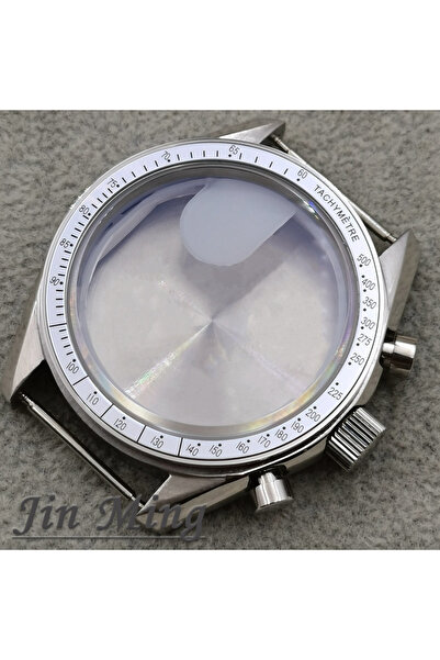 Choice1 Silver High Quality VK63 Case 39.7mm Moonswatch Metal Case Chronograp...