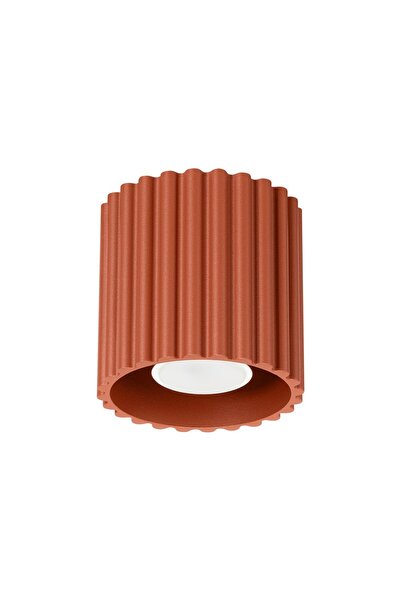 SOLLUX Lampă de tavan AURA 1, ocre roșu, GU10